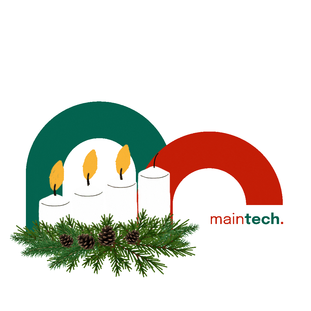 Christmas Candles Sticker by Maintech