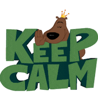 Keep Calm Be Cool Sticker by Afternoon films