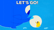 Lets Go 2D Animation GIF