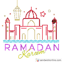 Ramadan Muslim Sticker by sendwishonline.com