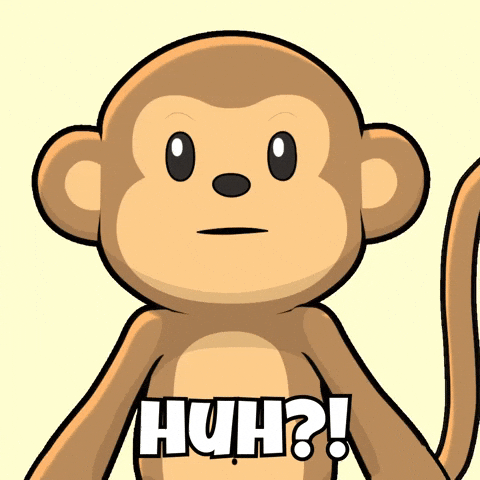 Question Mark What GIF by Wise Monkey Meme