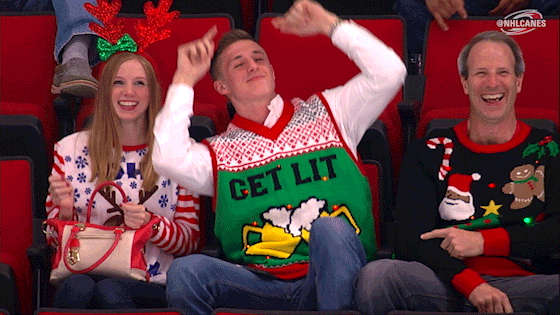 christmas hockey GIF by Carolina Hurricanes