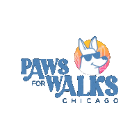 PawsForWalks dog gradient dog walker pet sitter Sticker
