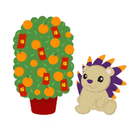 Chinese New Year Orange Sticker by SRI_Experience