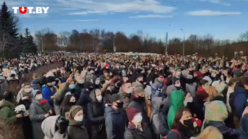 Thousands Attend Funeral of Protester in Minsk