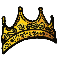 kingofthecoop queen gold crown chicken Sticker