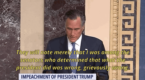 Mitt Romney Impeachment GIF