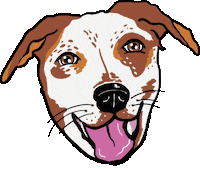 Happy Dog Sticker by megan lockhart