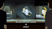 desk jimmy valmer GIF by South Park 