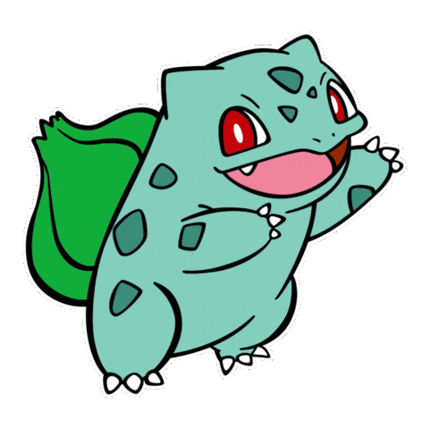 Gen 1 Grass Sticker by Pokémon