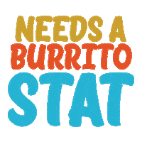 Hungry Burrito Sticker by Jordan Hefler