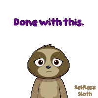 Sloth Sticker by VeeFriends