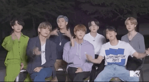 Bts GIF by 2020 MTV Video Music Awards