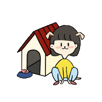 Dog House Sticker