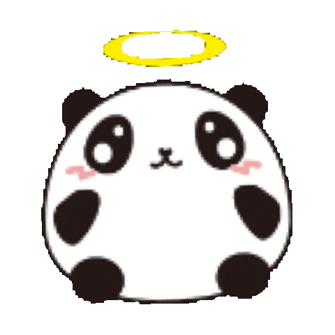 Angel Panda Sticker by imoji