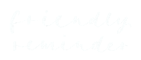Lettering Reminder Sticker