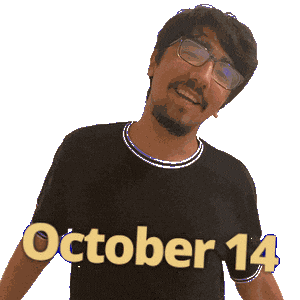 October 14 Sticker