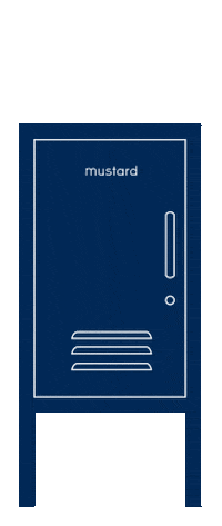 Navy Locker Sticker by mustard made