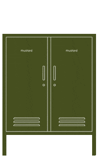 Locker Midi Sticker by mustard made