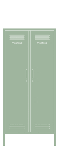 Sage Locker Sticker by mustard made