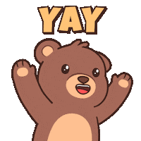 Happy Lets Go Sticker by BEARISH