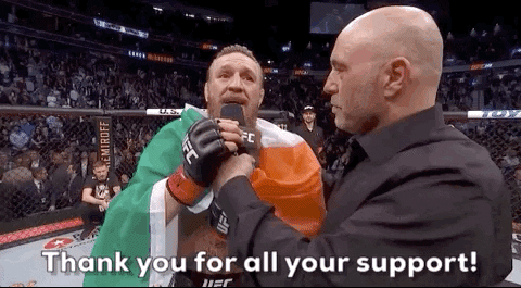 Conor Mcgregor Thank You GIF by UFC