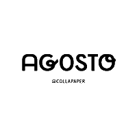 Month Agosto Sticker by COLLA PAPER