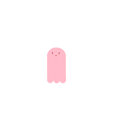 Pink Ghost Sticker