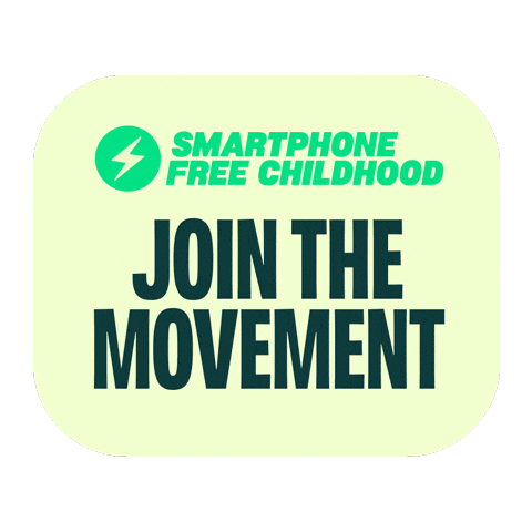smartphonefreechildhood giphyupload sfc join the movement smartphone free childhood Sticker