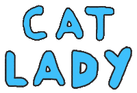 Cat Lady Sticker by doña batata
