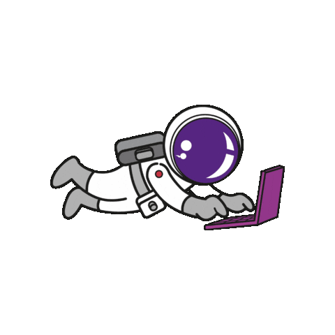Space Working Sticker by Bluhaus