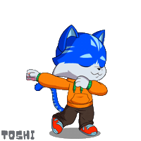 Happy Lets Go Sticker by Toshithecat