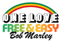 Bob Marley Rainbow Sticker by Free & Easy