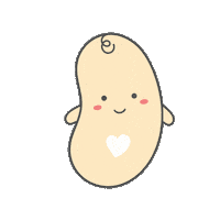 Bean Sticker by theweebean