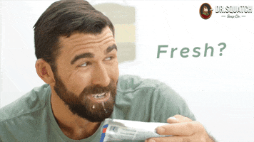 Minty Fresh Toothpaste GIF by DrSquatchSoapCo