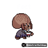 Surprised Big Brain Sticker by HotDogs