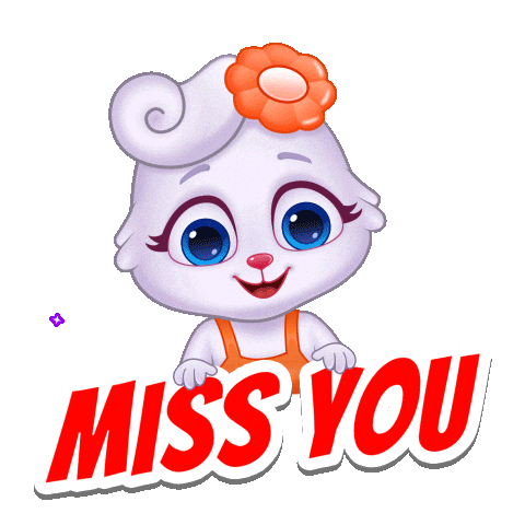 I Miss You Love Sticker by Lucas and Friends by RV AppStudios