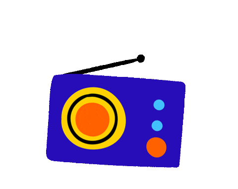 Radio Notes Sticker