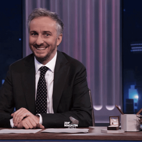 Jan Böhmermann Smile GIF by ZDF Magazin Royale