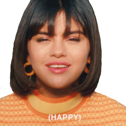 Happy Sticker Sticker by Selena Gomez