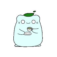 hamzitown hamster 햄찌 hamzi 이파리 Sticker