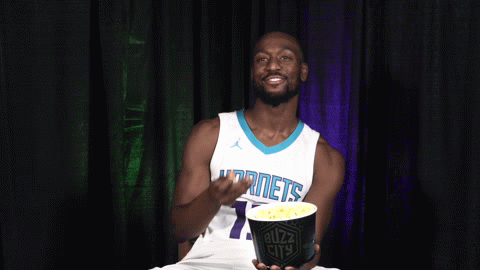basketball wink GIF by Charlotte Hornets