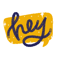 Sparkle Hello Sticker