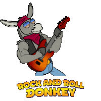 Hee-Haw Guitar Sticker by Hugo.fm