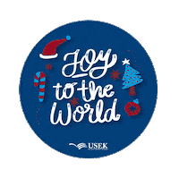 Christmas Joytotheworld Sticker by Holy Spirit University of Kaslik