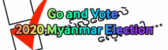 Tuneuptovote 2020 ifes uec myanmar election GIF