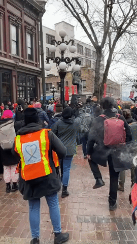 Protesters Fell Vancouver's 'Gassy Jack' Statue During Women's Memorial March