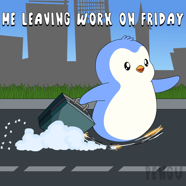 Coming Its Friday GIF by Pudgy Penguins