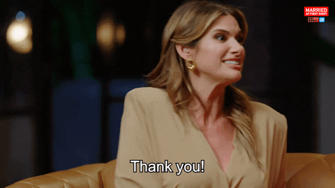 Thanks Reaction GIF by Married At First Sight
