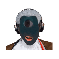 Confused One Eye Sticker